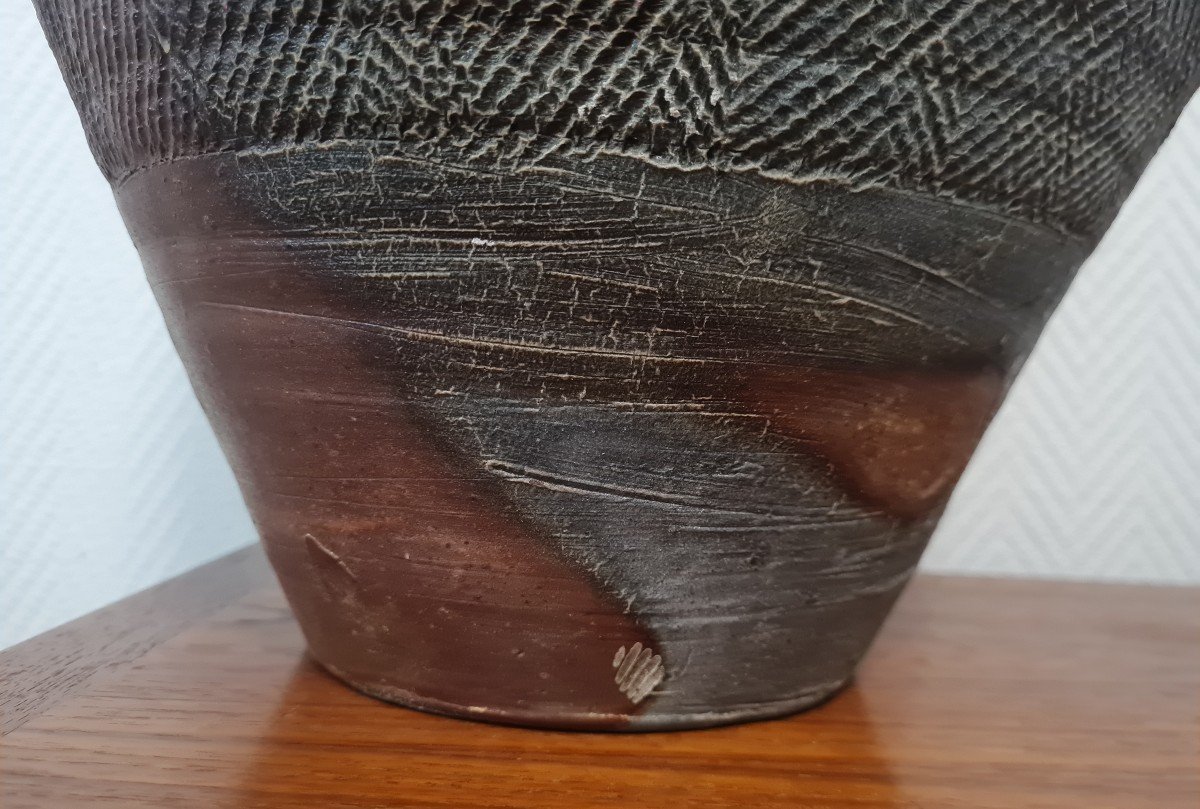 Steen Kepp - Impressive Stoneware Vase-photo-2