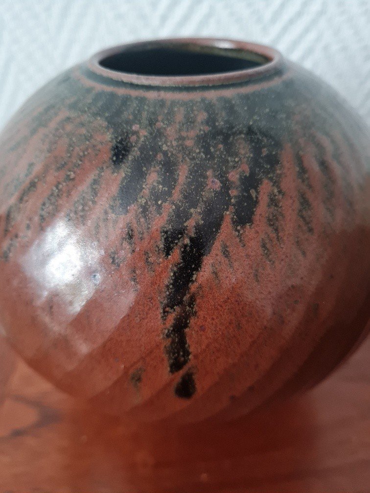 Francis Katchatouroff - Vase En Grès émaillé. Années 70-80-photo-2