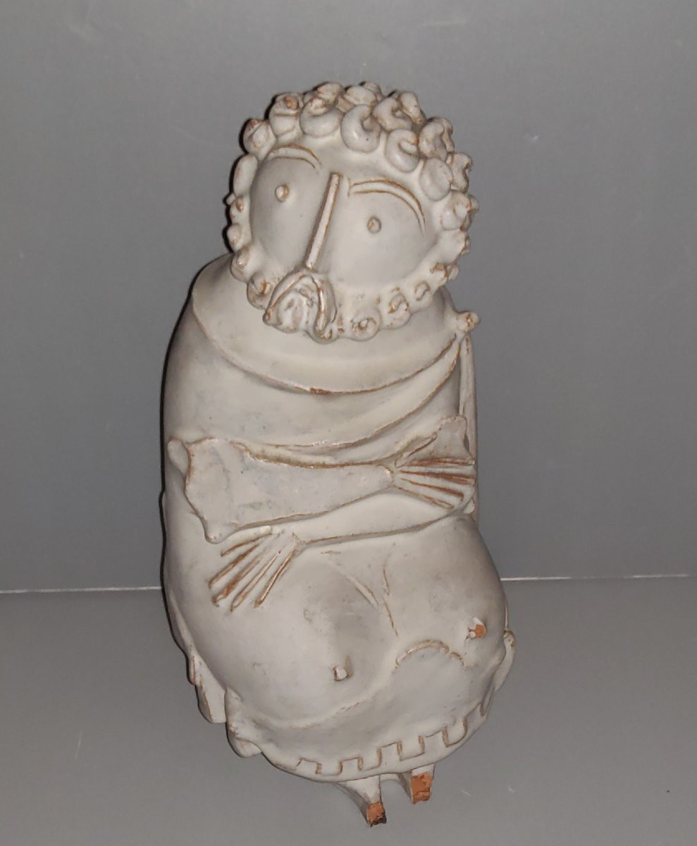 János Török - Ceramic Sculpture. Around 1950-photo-4