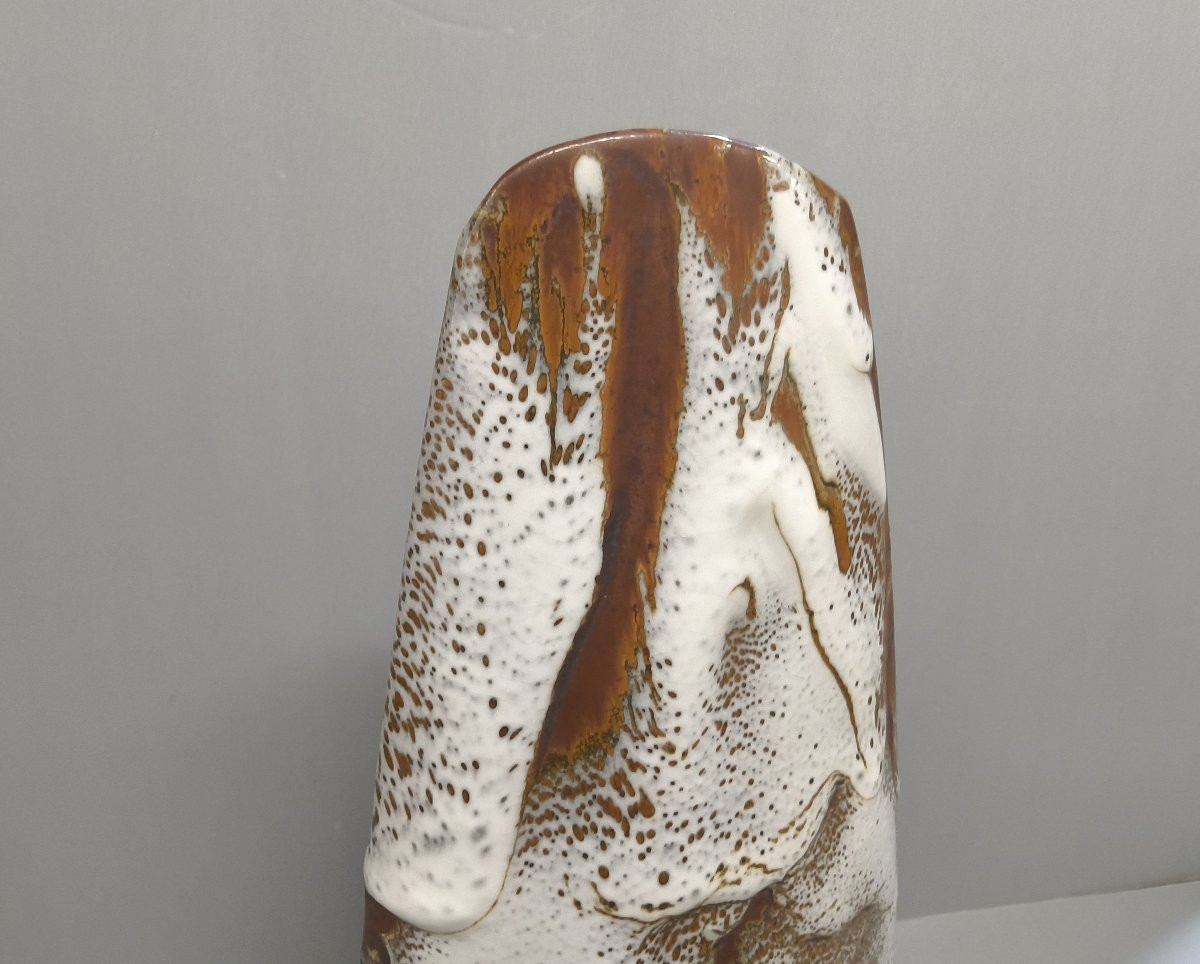 Yvon Le Douget - Grand vase sculptural. Années 90-photo-4