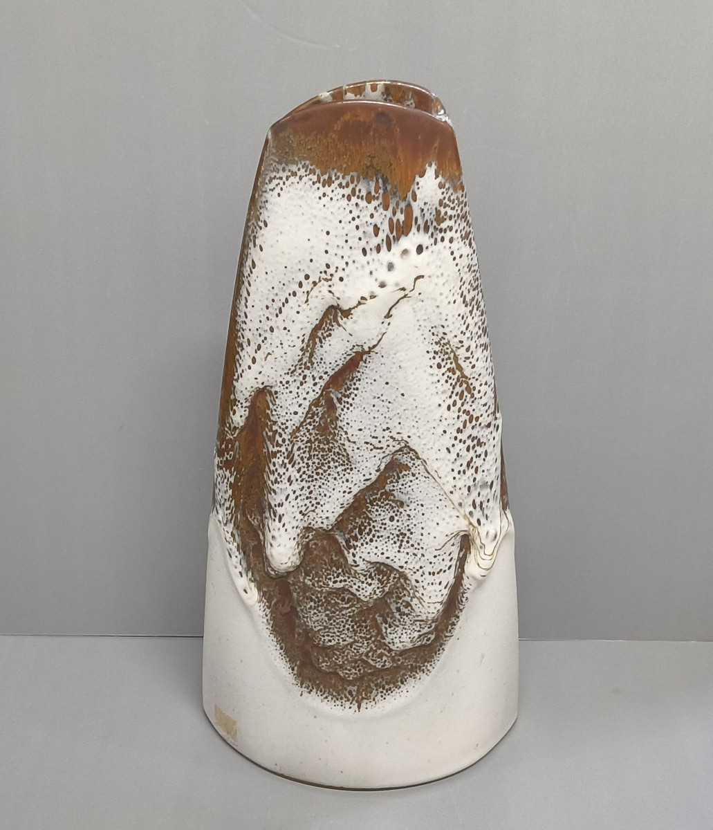 Yvon Le Douget - Grand vase sculptural. Années 90