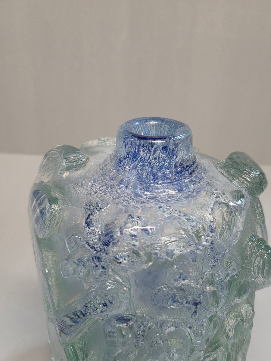 René Deniel And Jean-claude Novaro - Glass Vase -photo-4
