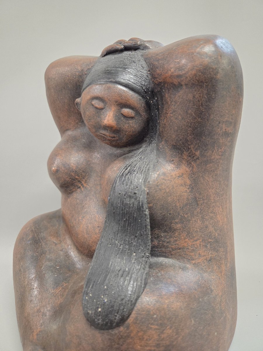 Sculpture "féminité" en céramique-photo-2