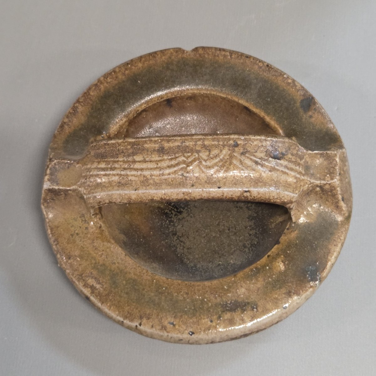 Porret Pastore - Grand pot couvert en grès cuisson four à bois, années 70-photo-2