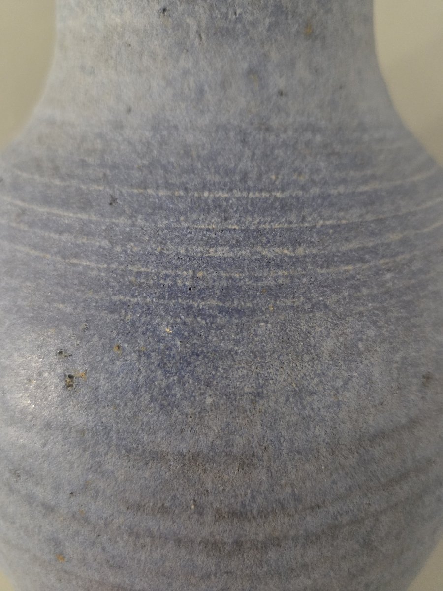 Claude et Cécile Delhaye - Important pied de lampe en céramique-photo-3