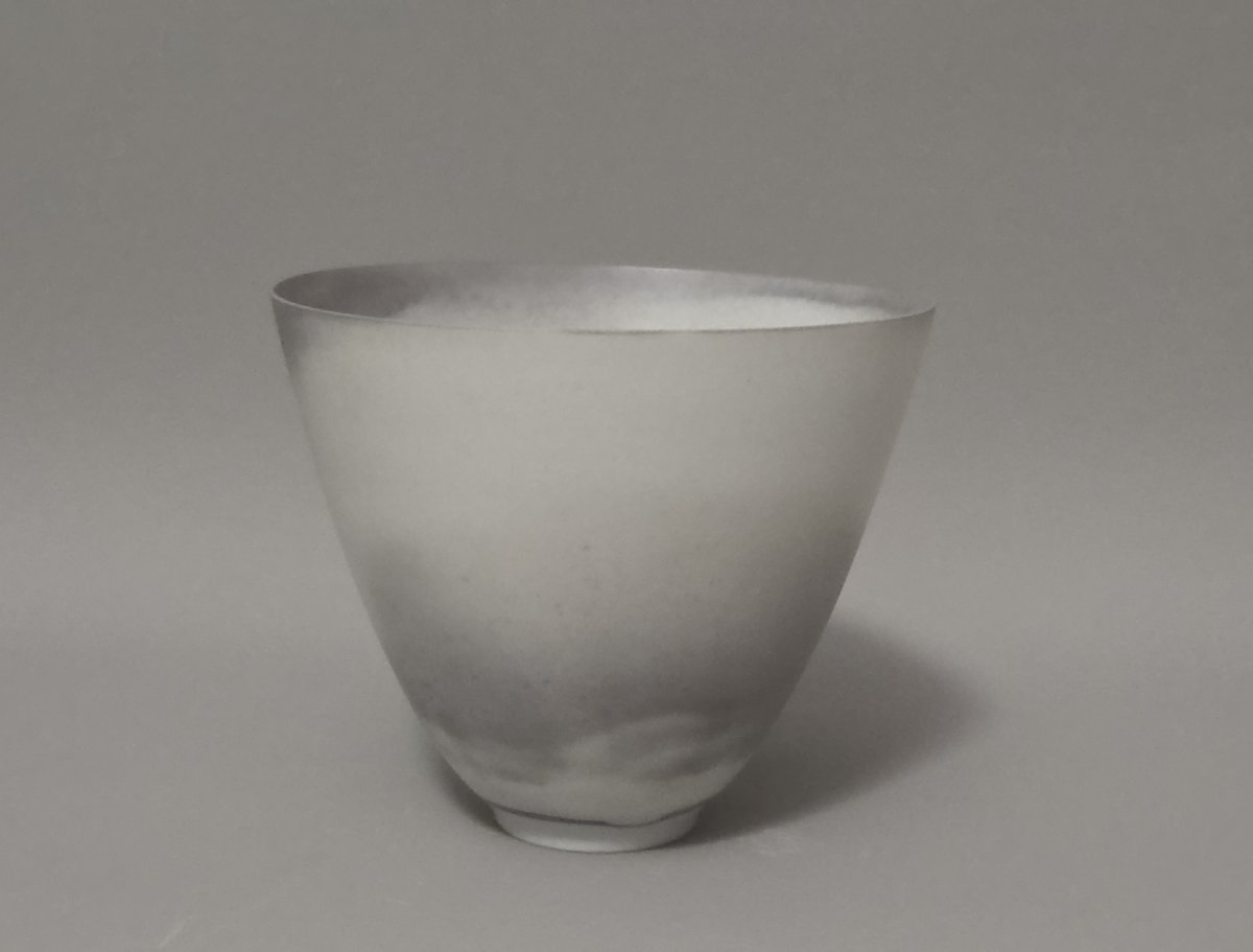 Annie Fourmanoir - Coupe en porcelaine nuagée-photo-4