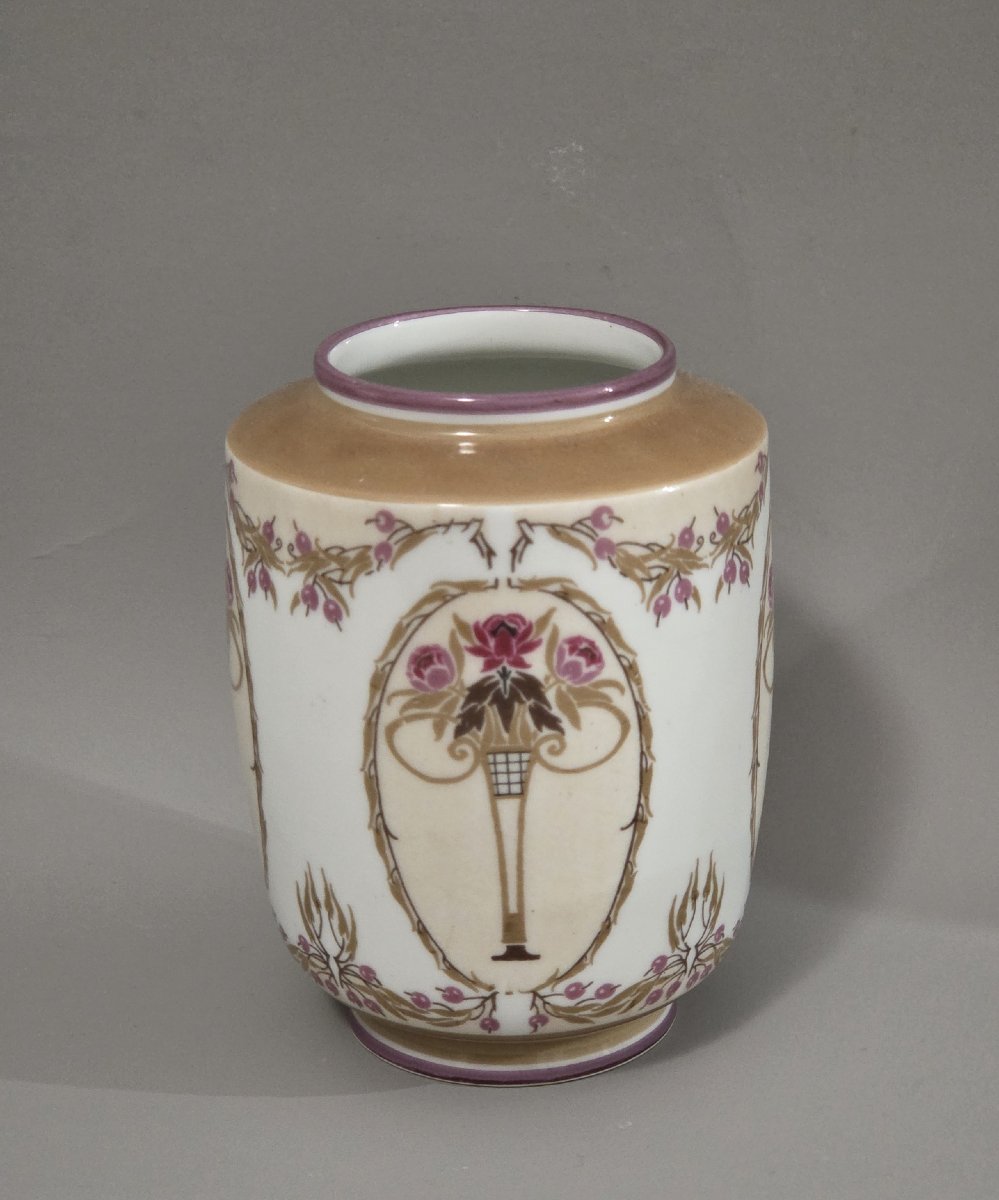 Georges de Feure - Vase art nouveau en céramique 1900-photo-3