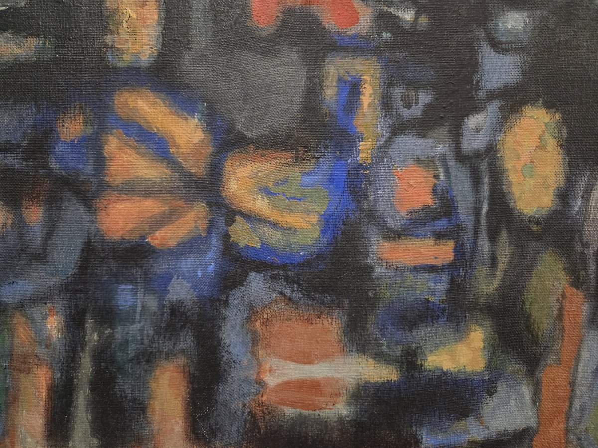 Carlos Da Cunha - Huile sur toile abstraite-photo-3