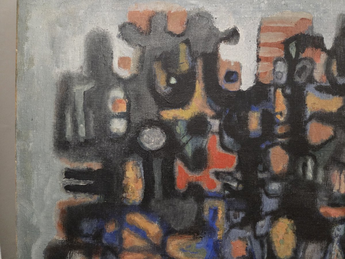 Carlos Da Cunha - Huile sur toile abstraite-photo-4