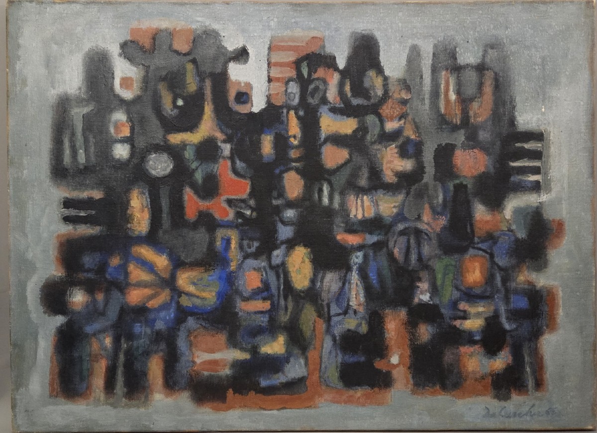 Carlos Da Cunha - Huile sur toile abstraite