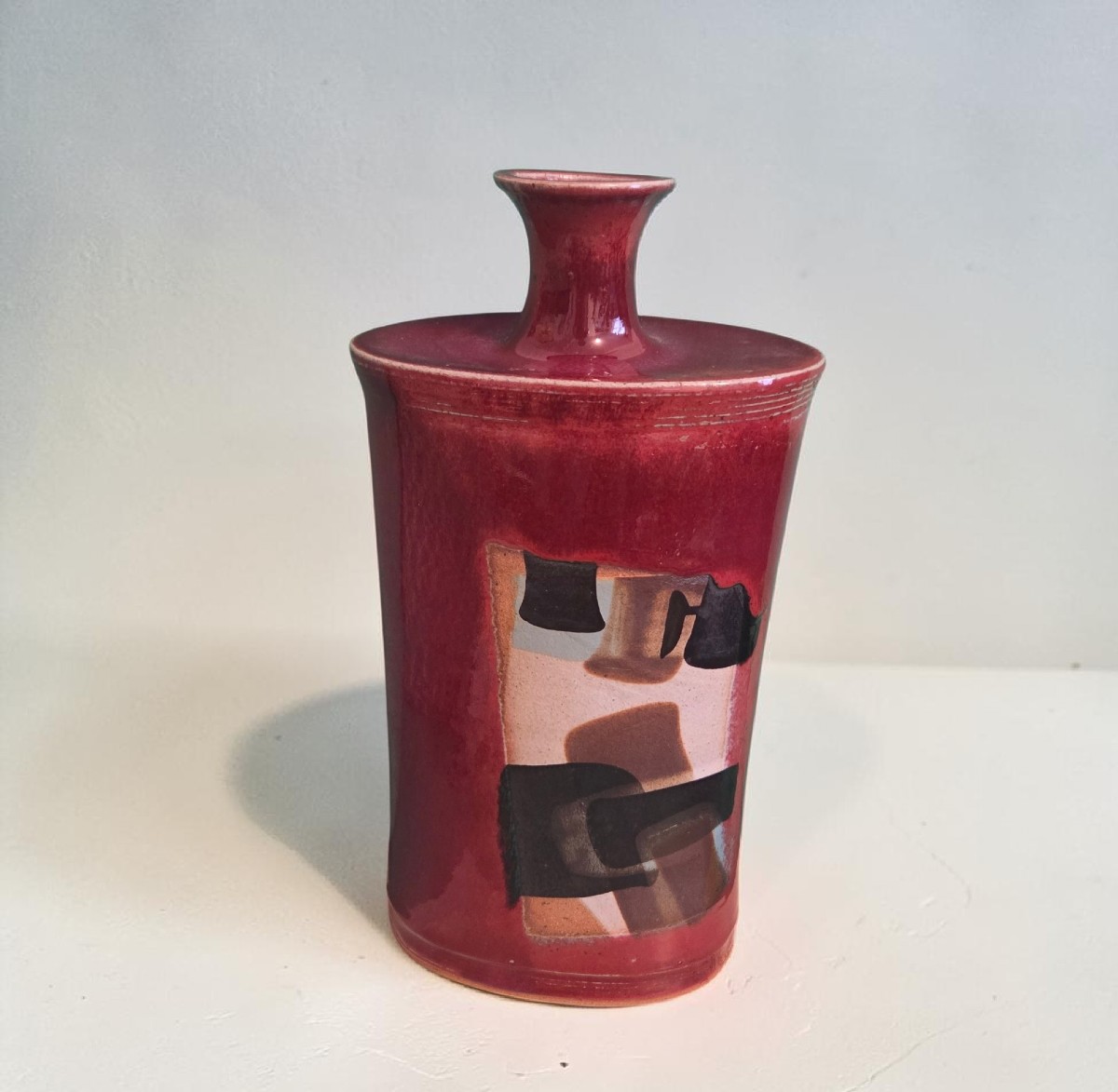 Edmond Guizol - Glazed Stoneware Bottle