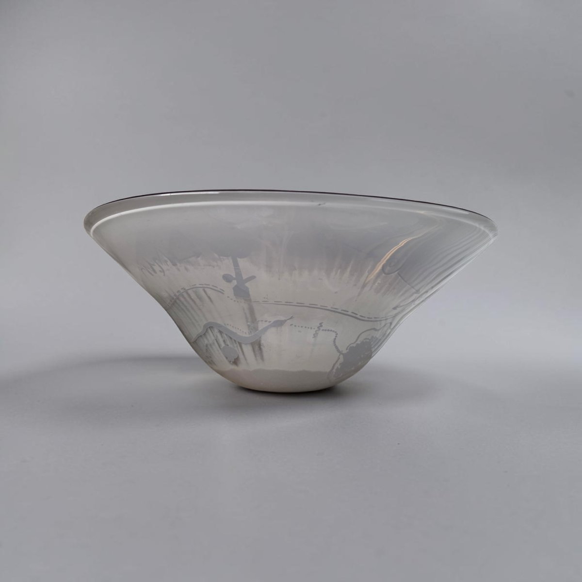 Jean-pierre Umdenstock - Blown Glass Bowl-photo-4