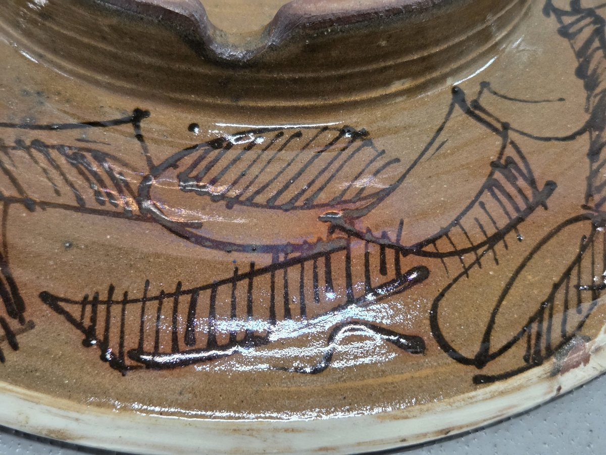 Porret Pastore - Grande coupe en céramique lustrée-photo-3
