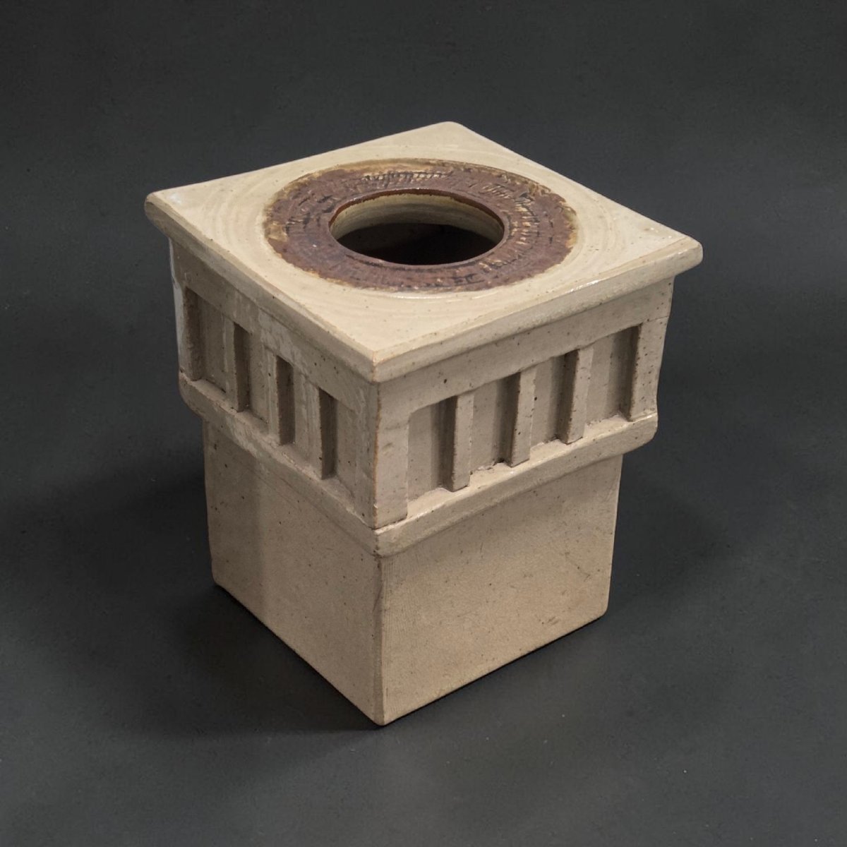 Owen Watson - Architectural Stoneware Vase. 70's