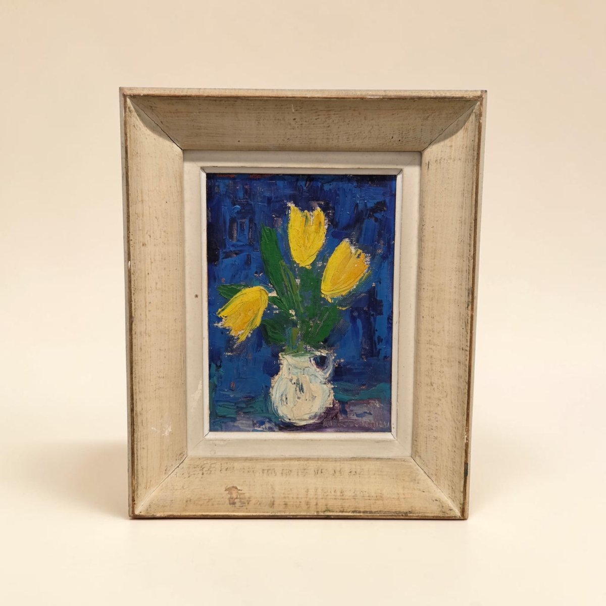 Alice Colonieu - Oil On Panel. Circa 1950-photo-2