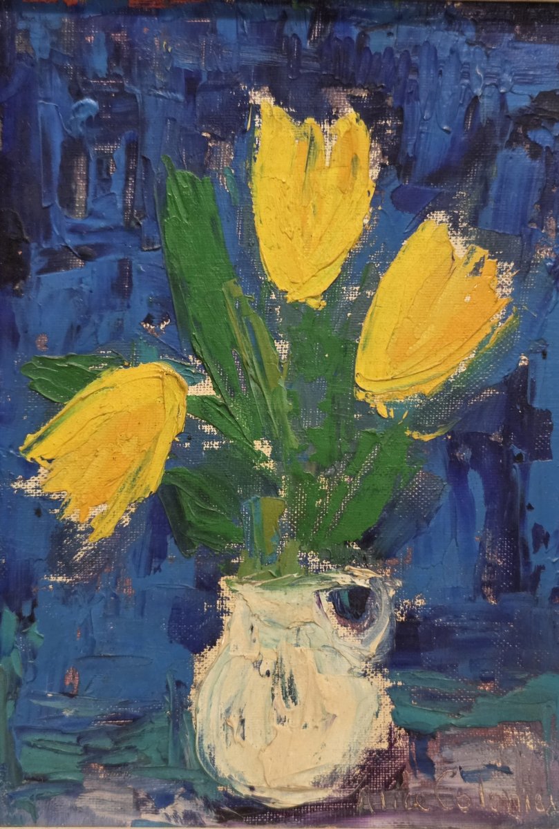 Alice Colonieu - Oil On Panel. Circa 1950