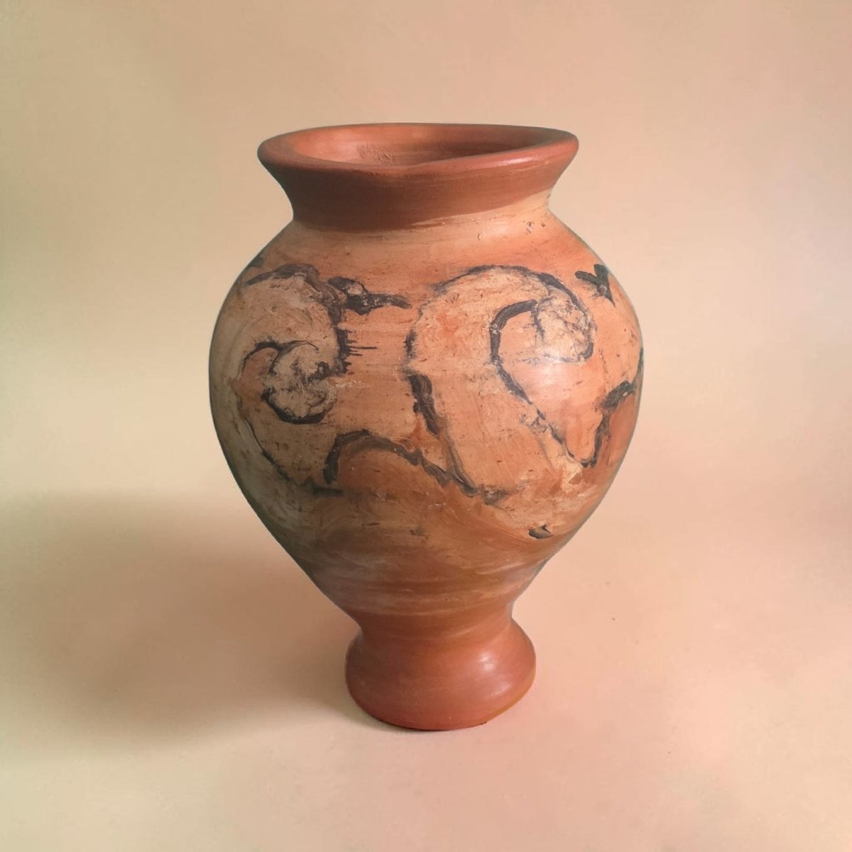 Jean Paulet - Vase "les vagues" en céramique des années 50-70-photo-2