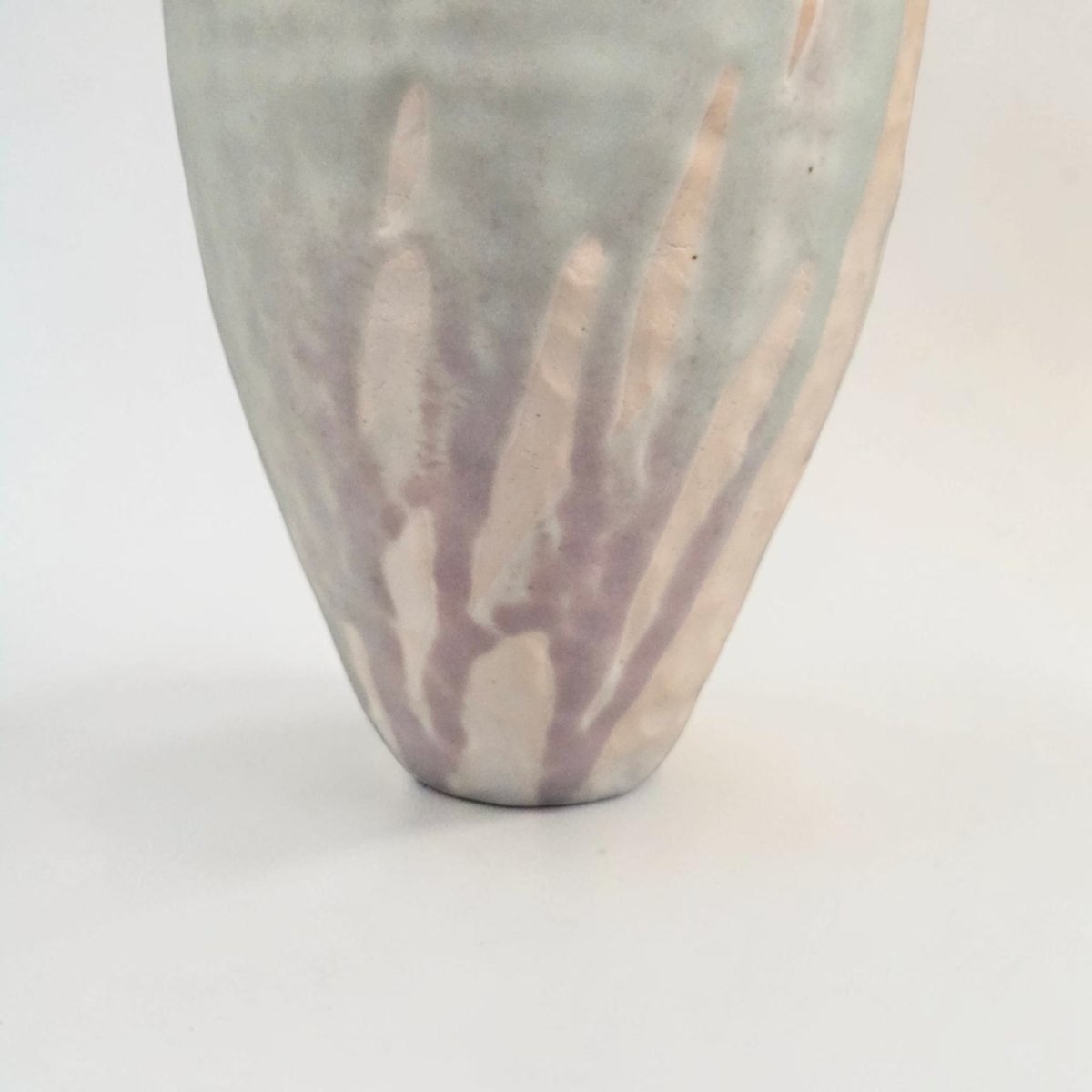 Xavier Duroselle - Large Hand-modeled Porcelain Piece With A Celadon Glaze-photo-2