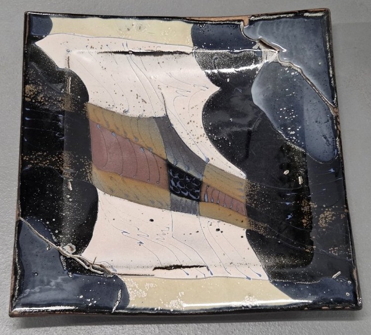 Patrick Rollet - Important plat mural en céramique