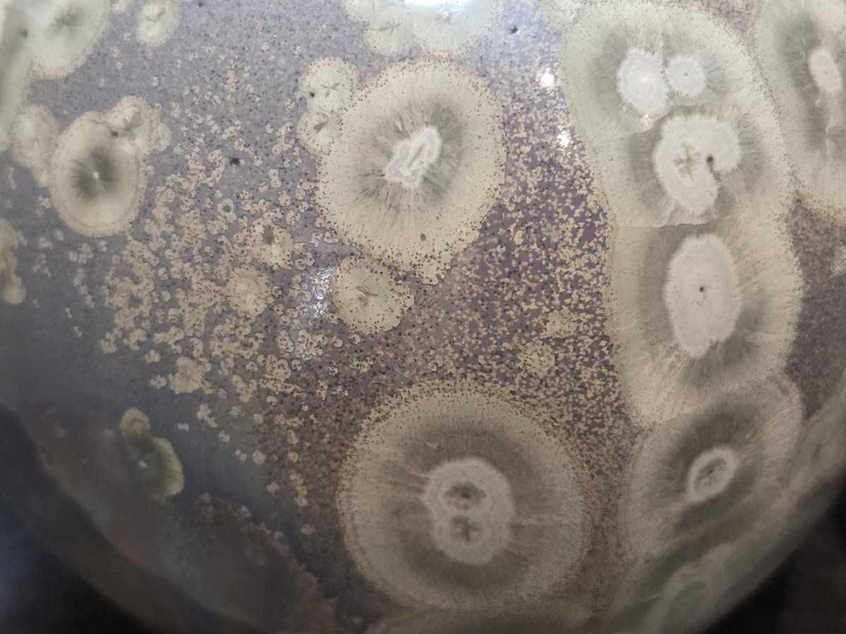 Alain Fichot - Ceramic Vase With A Crystalline Finish-photo-2