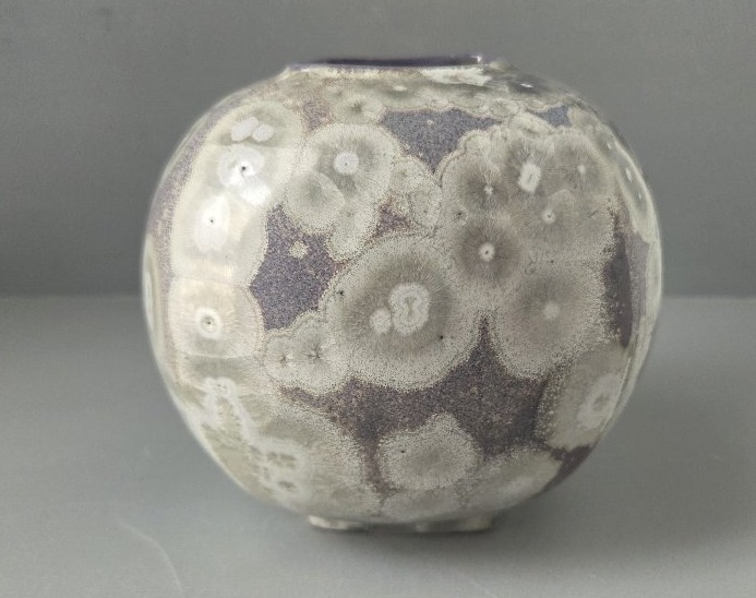 Alain Fichot - Ceramic Vase With A Crystalline Finish-photo-3