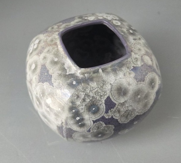 Alain Fichot - Ceramic Vase With A Crystalline Finish-photo-2
