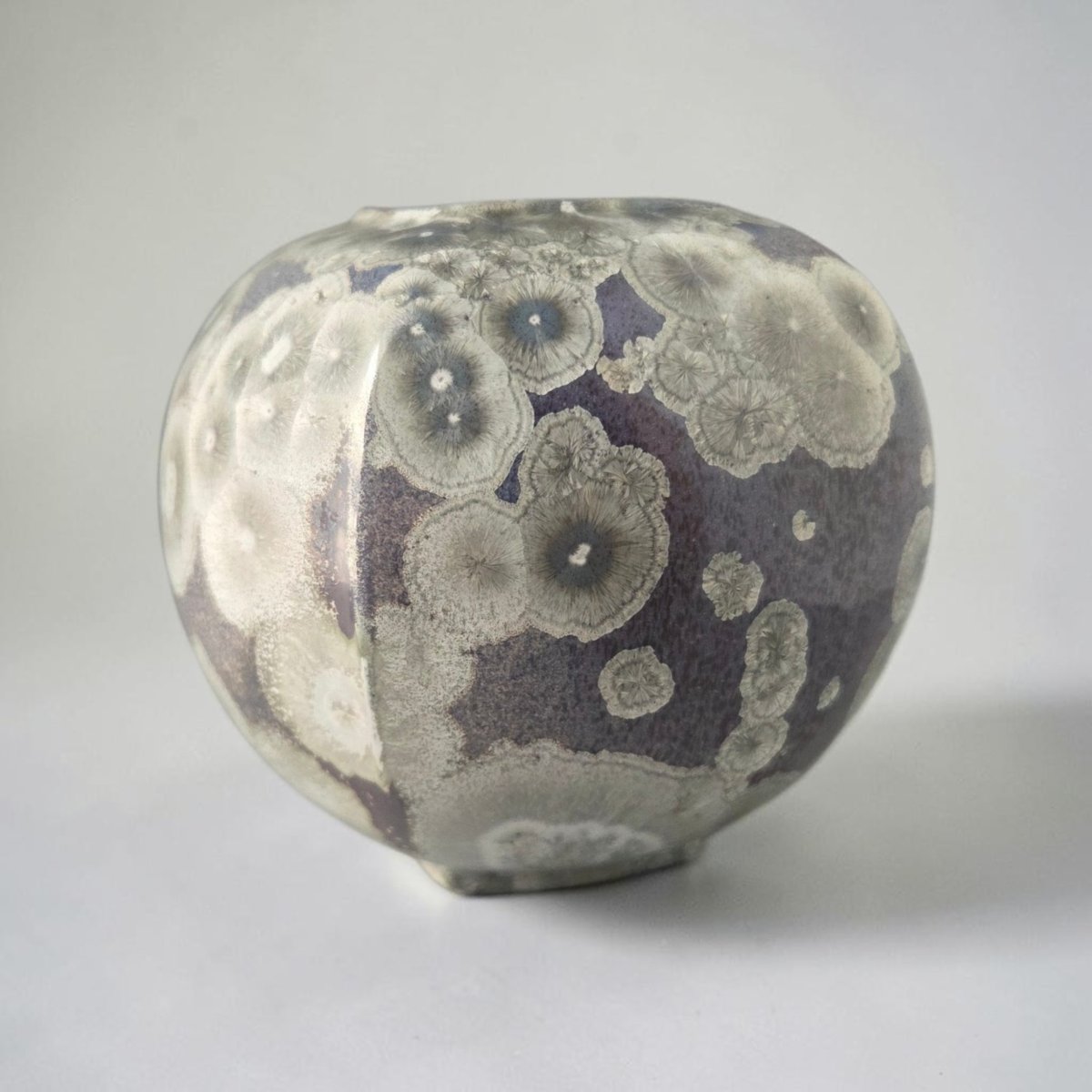 Alain Fichot - Ceramic Vase With A Crystalline Finish