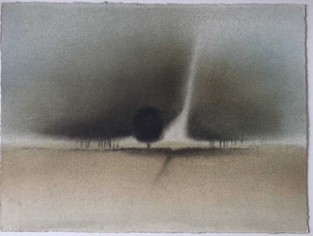 Michel Lucotte - Landscape, Ink Wash