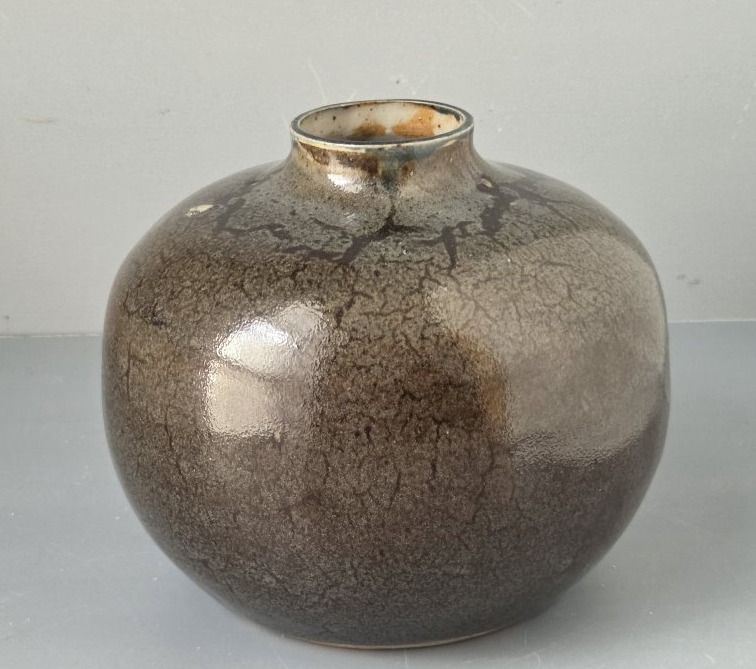Auguste Delaherche - Stoneware Vase With A Hare-fur Cover. Circa 1920-photo-4