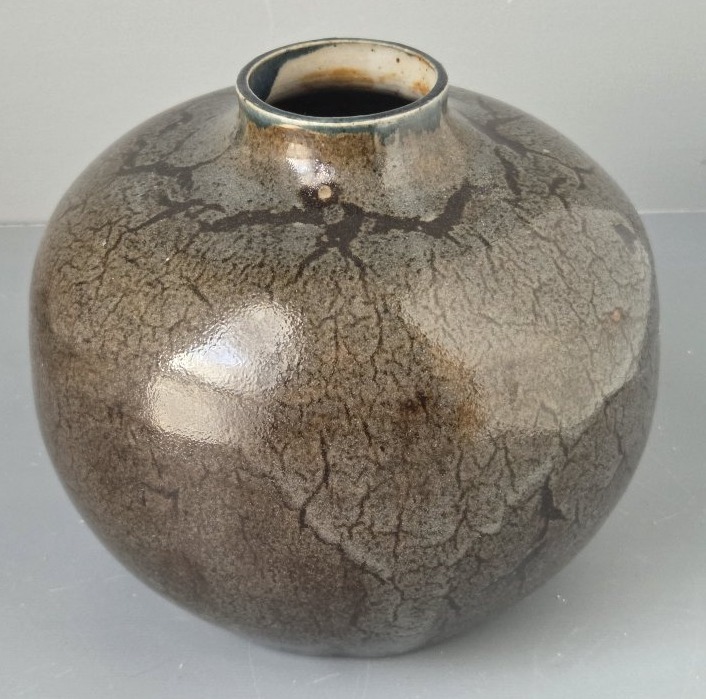 Auguste Delaherche - Stoneware Vase With A Hare-fur Cover. Circa 1920-photo-2