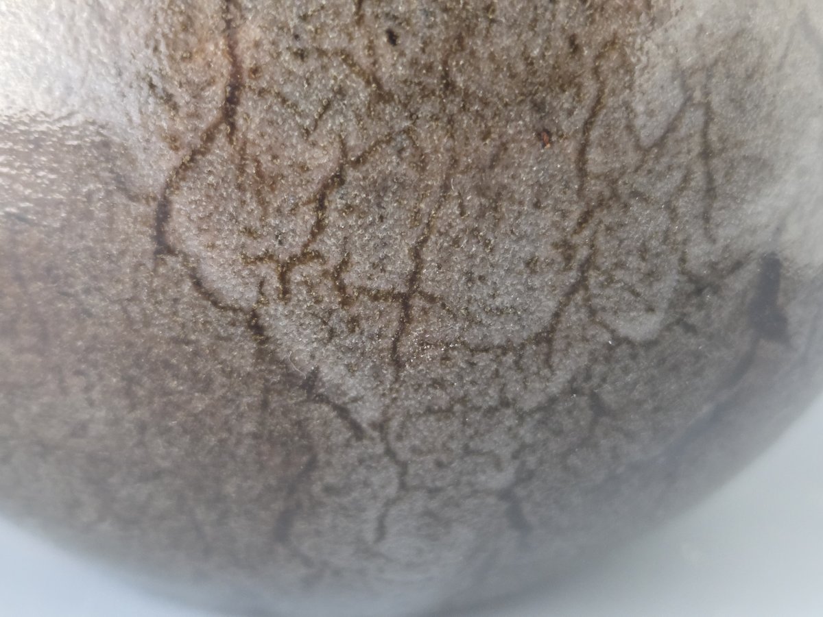 Auguste Delaherche - Stoneware Vase With A Hare-fur Cover. Circa 1920-photo-3