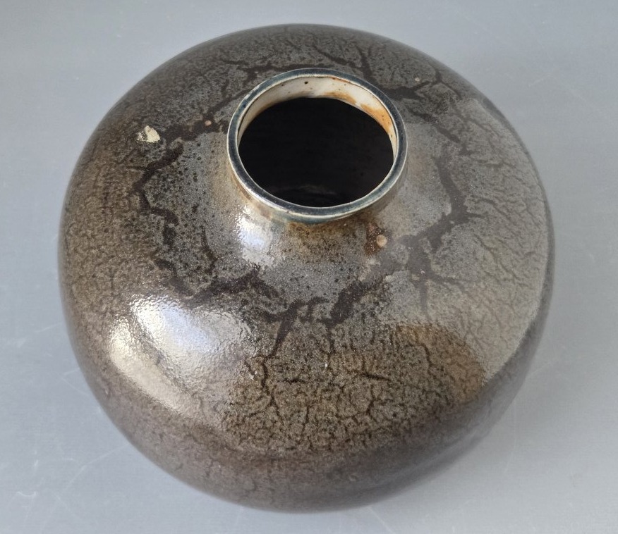 Auguste Delaherche - Stoneware Vase With A Hare-fur Cover. Circa 1920-photo-5