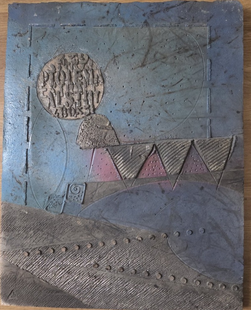 Agnès Coupey - "cosmogram" Ceramic Wall Plaque