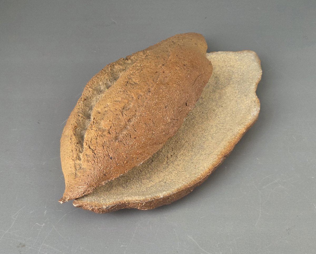 Pierre Baey - Boîte pain en grès-photo-2