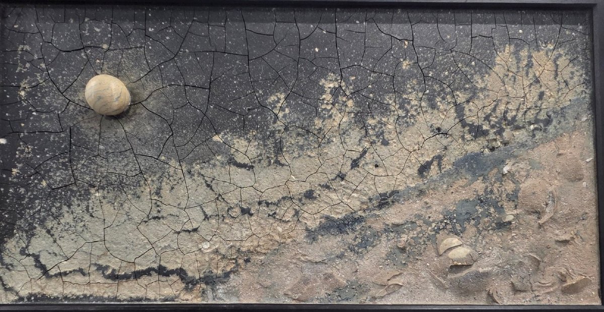 Aniat Tullio - "celestial Geology" Large Ceramic Wall Plaque