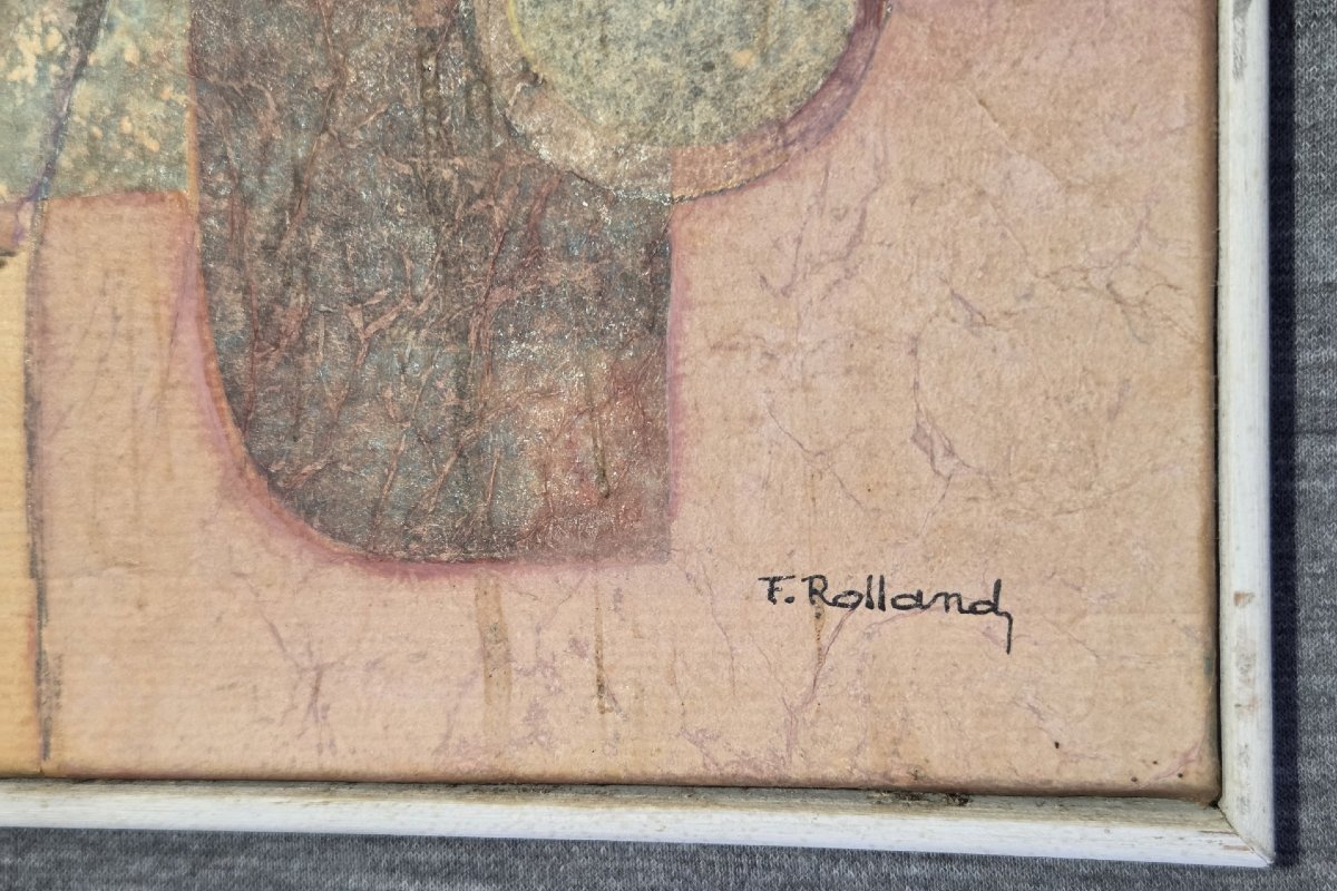 Fernand Rolland (1920–2004) - Abstract Painting-photo-3
