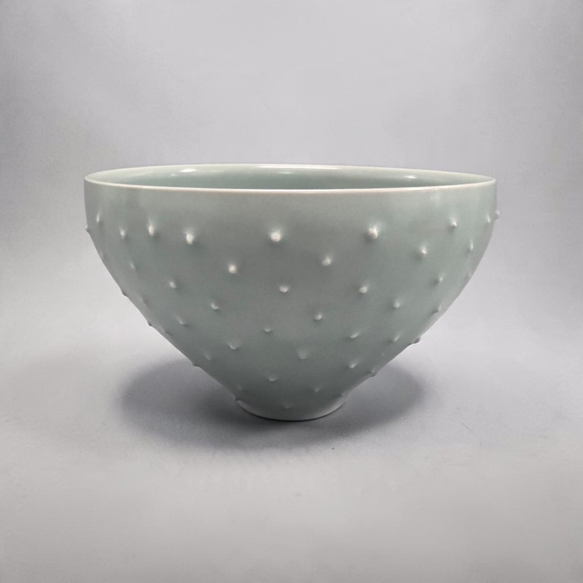 Marie-laure Guerrier - Velvety Celadon Serving Bowl