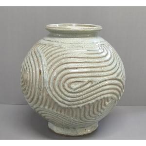 Philippe Dubuc - Grand Vase En Céramique
