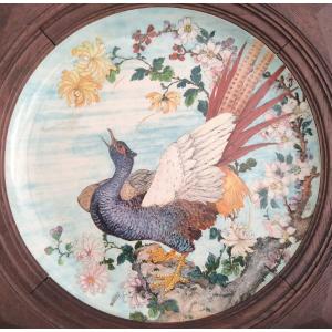 Félix Optat Milet And Charles Blanc - Important Ceramic Dish Circa 1880-1900