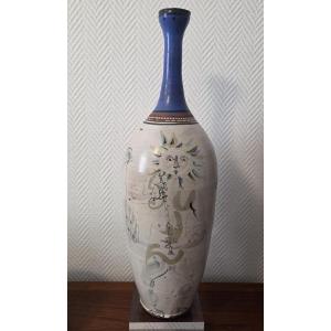Gilbert Portanier - Important vase en céramique,  années 50