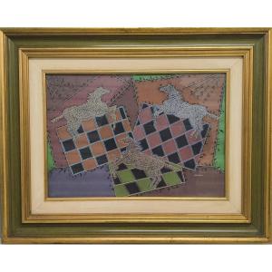 Pippo Oriani - Eucaustique sur carton