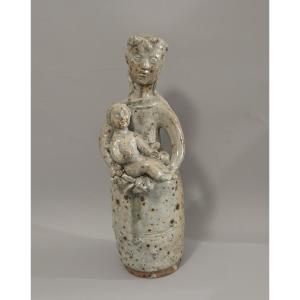 Jean Lerat - Grande maternité en grès modelé