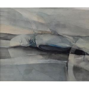 Jeanne Bessière - Aquarelle "paysage"