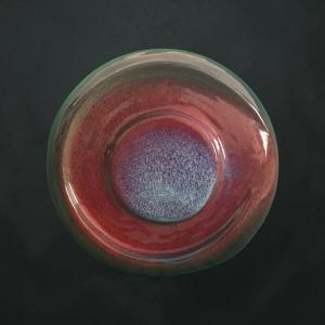 Daniel Culis - Grand vase en discoïde en céramique rouge sang de cuivre