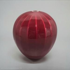 Xavier Duroselle - Red Copper Porcelain Vase