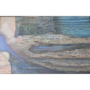 Wegers - Abstraction, Mixed Media On Cardboard