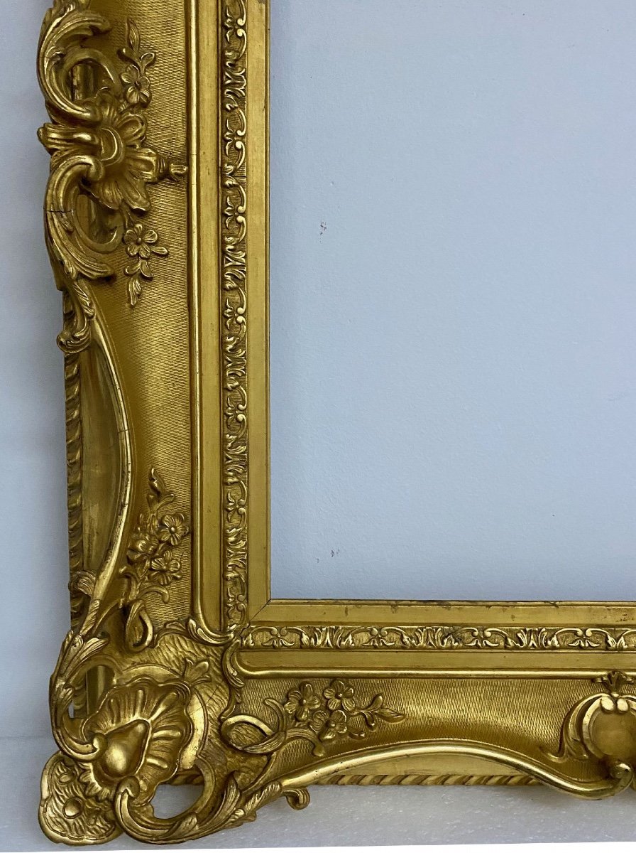 Cadre De Style Louis XV - 66,00 X 55,70 - Ref - 1385-photo-4