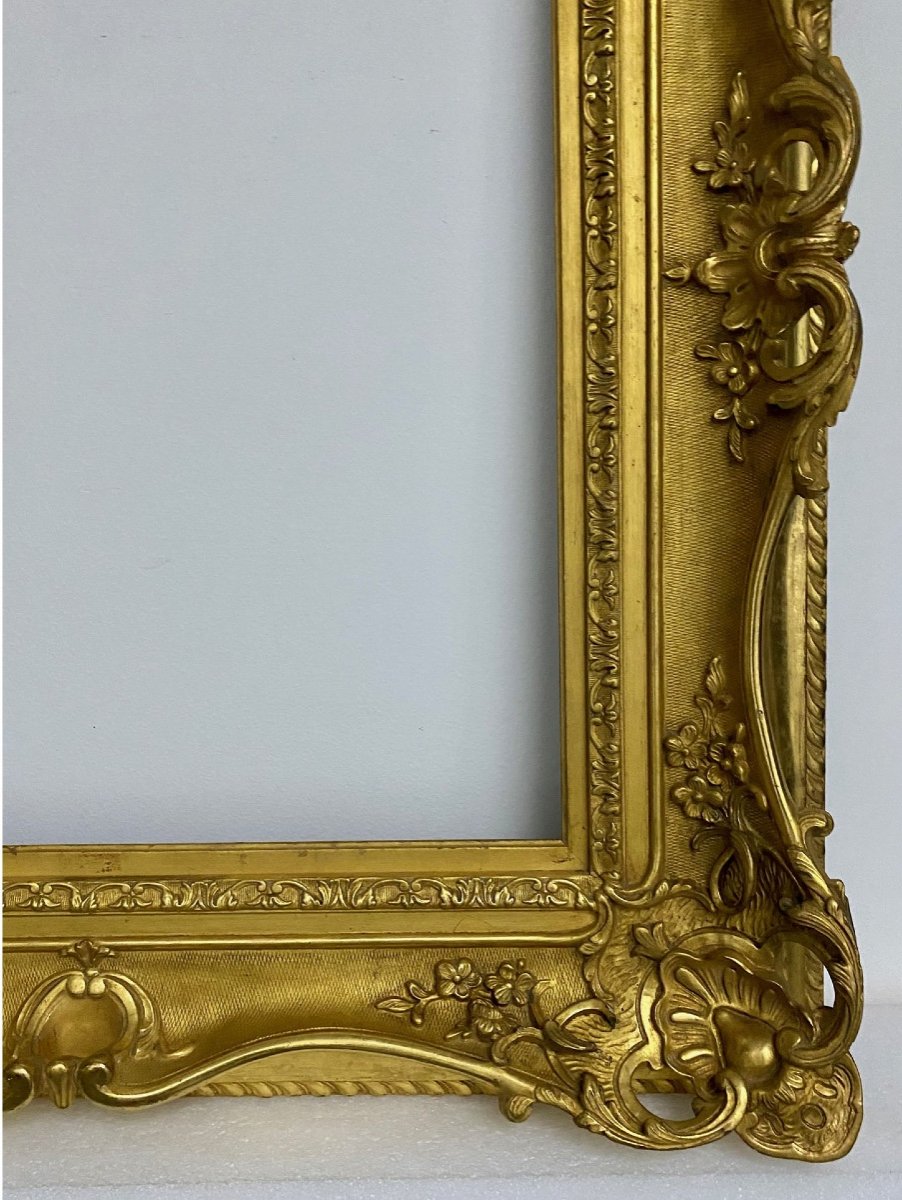 Cadre De Style Louis XV - 66,00 X 55,70 - Ref - 1385-photo-5