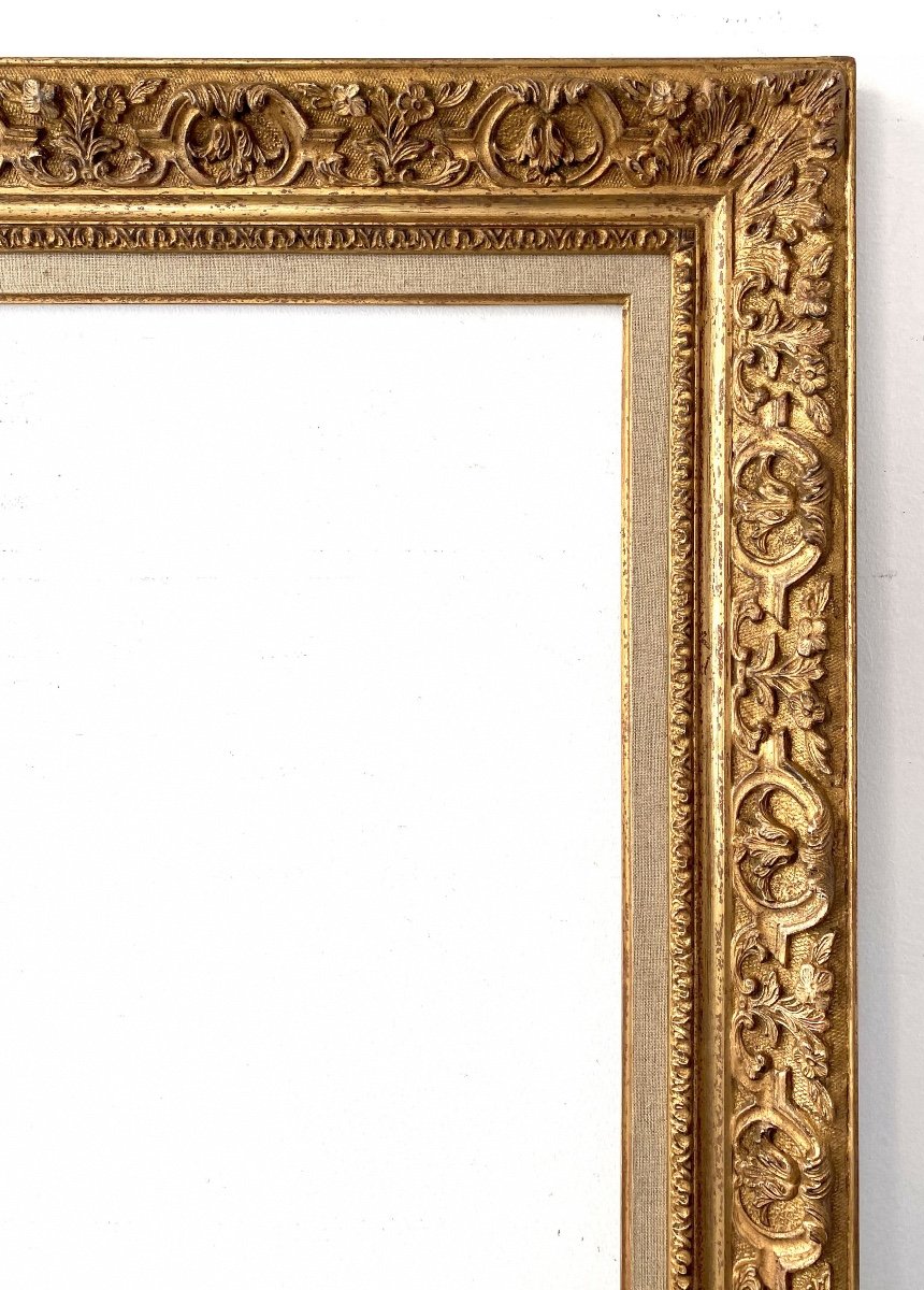 Cadre De Style Louis XIV - 73,70 X 60,80 - Ref - 1513-photo-3