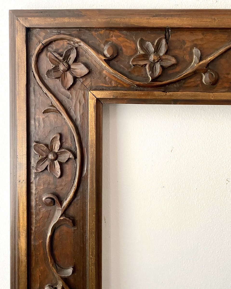 Cadre En Bois - 79,00 X 44,50 - Ref - 058-photo-2